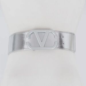 ShopEvelynne Metallic Silver Women's Belt